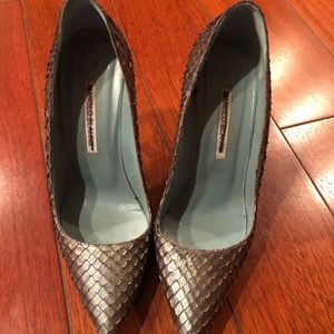 SOLD Manolo snakeskin heels